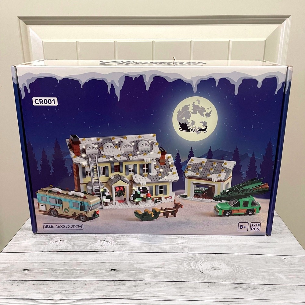 Christmas Building Block Set 1958 Pcs Holiday House RV Wagon‎ NEW NIB
